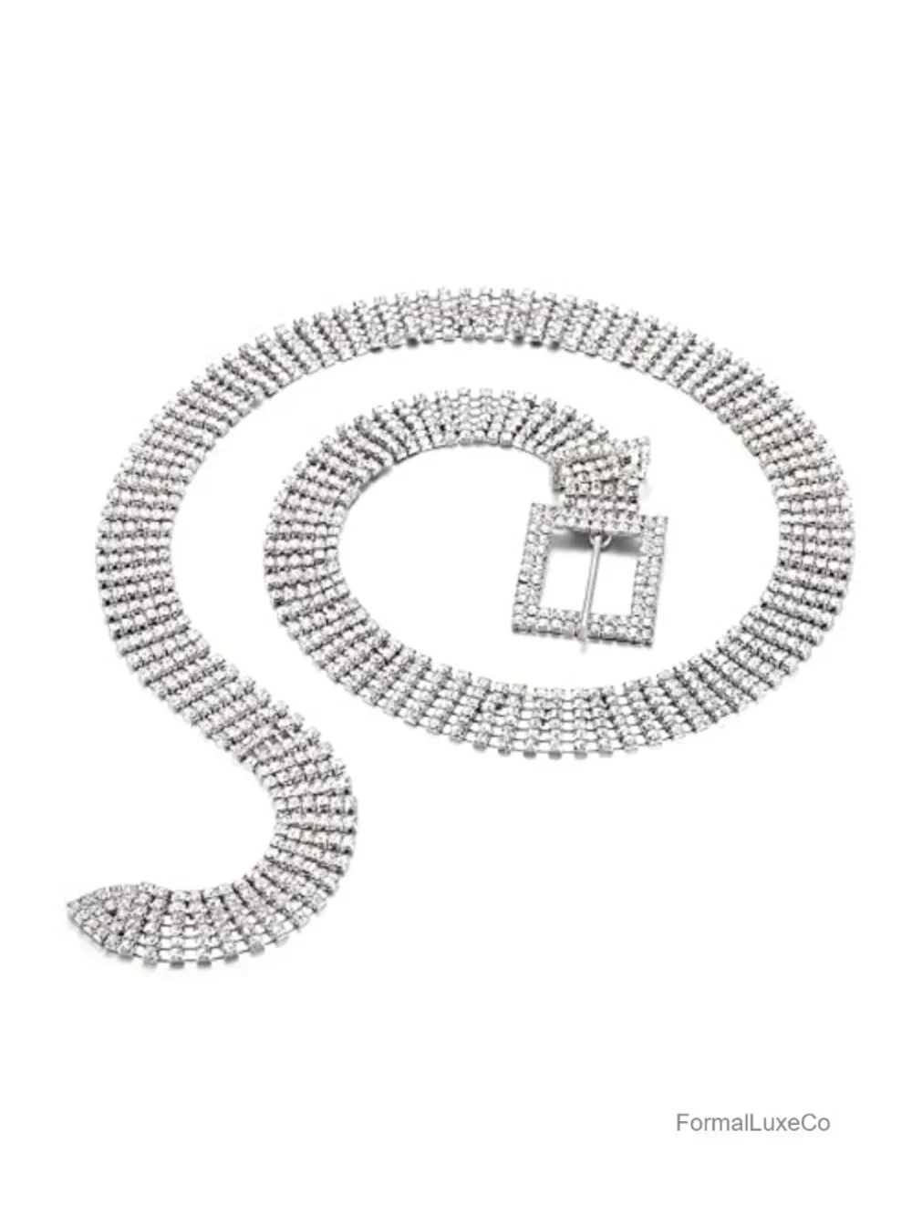 Rhinestone Crystal Bling Waist Belt Wedding Party Accessory